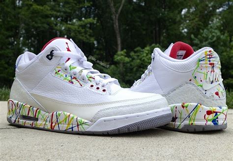 Air Jordan 3 88 Splatter Custom - Sneaker Bar Detroit