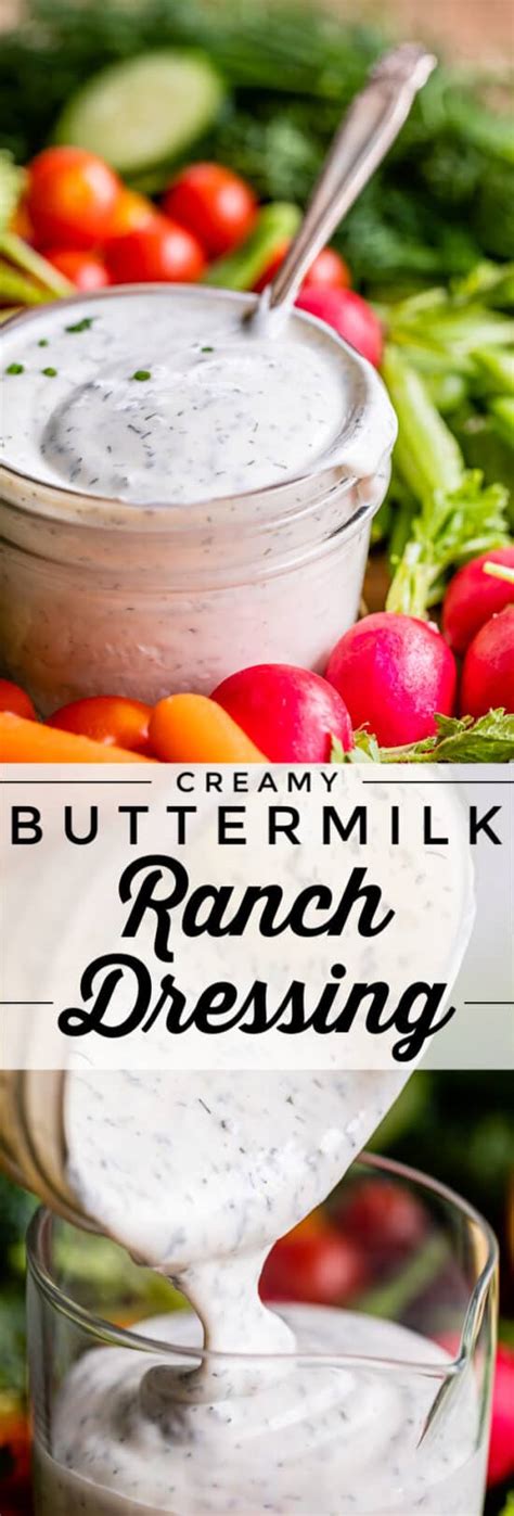 Best Homemade Buttermilk Ranch Dressing - The Food Charlatan