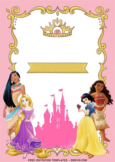 7+ Vintage Disney Princess Birthday Invitation Templates | Download ...