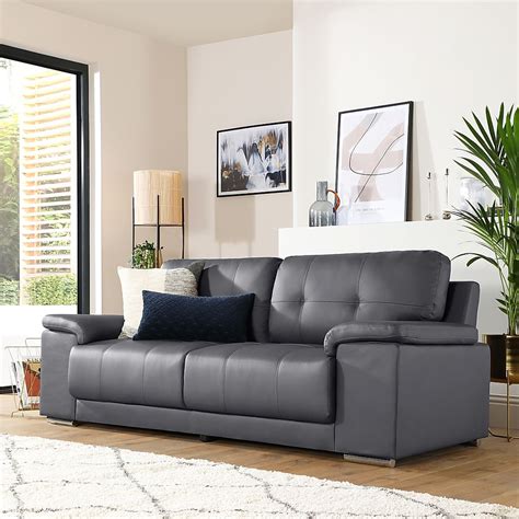 Kansas Grey 3 Seater Sofa | Furniture And Choice