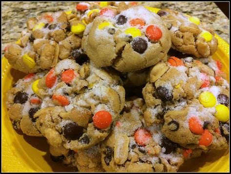 Reeses Pieces Cookies - Sugar and Spice