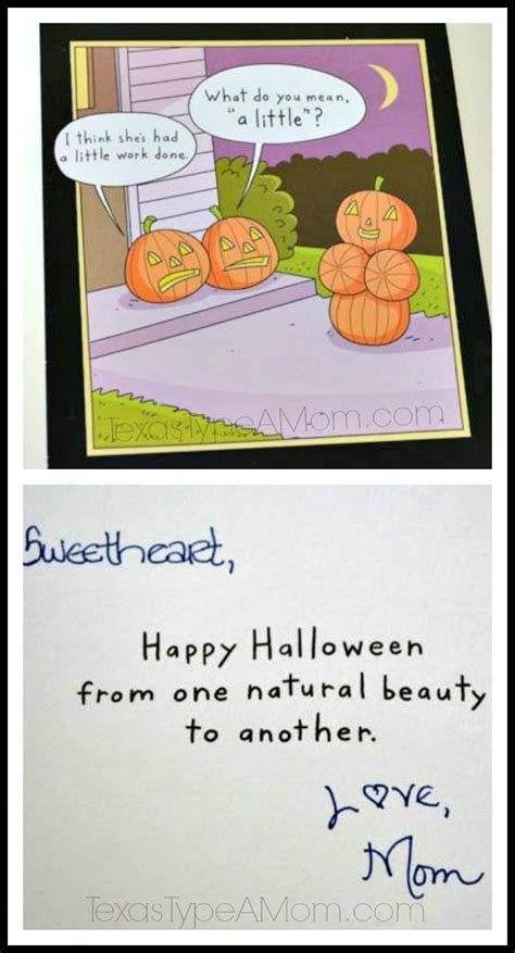 Funny Halloween Card About Natural Beauty