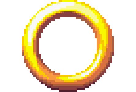 Sonic Gold Ring Pixel Doodle - Custom Doodle for Google