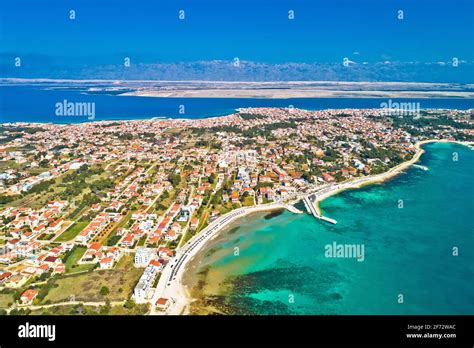 Island of Vir archipelago aerial panoramic view, Dalmatia region of ...