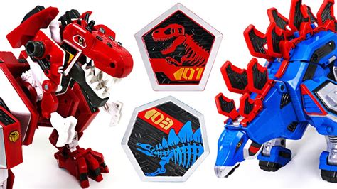 Geo Mecha dinosaur transformer Captaindino Tyrannotooth, Stegotank ...