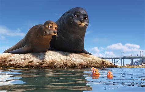 Wallpaper cinema, animation, wallpaper, Disney, Pixar, seal, sky, sea ...