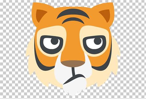 Tiger Emoji Text Messaging Sticker SMS PNG, Clipart, Animals, Big Cats ...