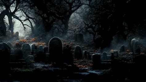 Premium Photo | 3D illustration of a Halloween concept dark background ...