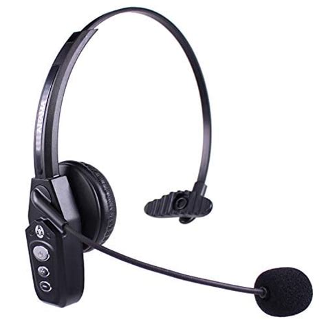 Bluetooth Headset V5.0, Pro Wireless Headset with Noise Canceling Mic for Cell Phone Trucker ...