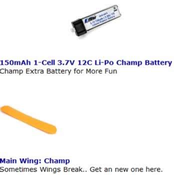 CHAMP RC PLANE PARTS | MICRO RC PLANES | CHEAP RC PLANES