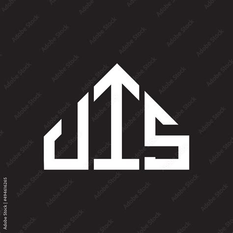 JIS letter logo design on Black background. JIS creative initials ...