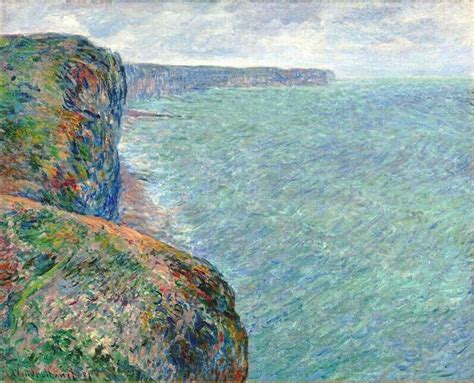 The Sea Seen from the Cliffs of Fecamp, 1881 - Claude Monet - WikiArt.org