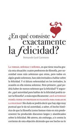 ¿En qué consiste exactamente la felicidad? by Editorial Universitaria ...