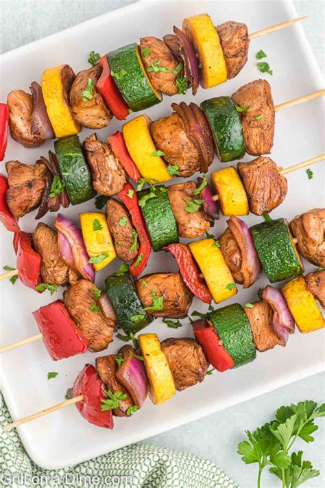 Grilled Chicken Kabobs Recipe - grillonadime.com