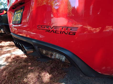 Corvette Racing Decal C6 Corvette Rear Bumper - Etsy 日本