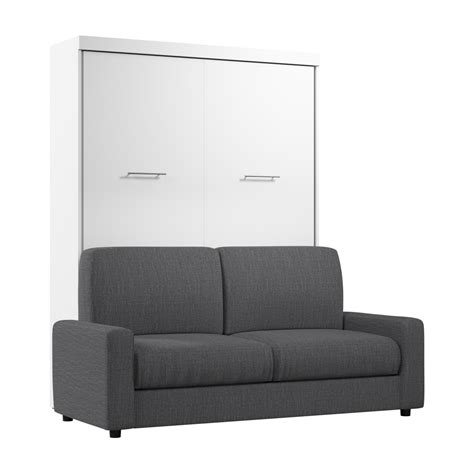 Edge Queen Murphy Bed with Sofa (78W) | Bestar