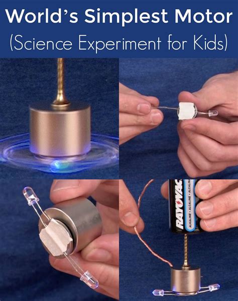 World’s Simplest Motor Science Experiment for Kids! Awesome STEM activity teaching electric ...