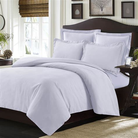 Valencia Solid Oversized Duvet Set King White - Walmart.com