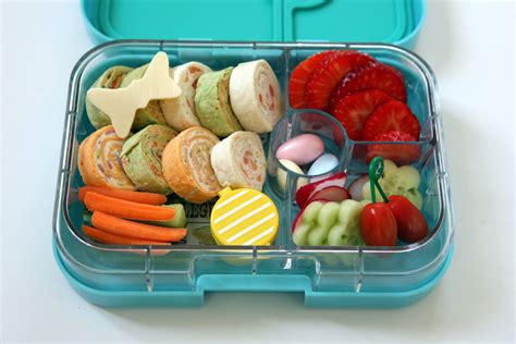 Mini Veggie Wraps - Yumbox | Healthy packed lunches, Kids packed lunch, Lunch snacks