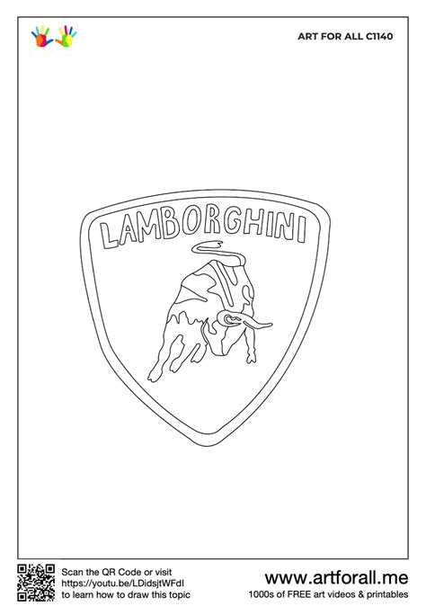 How to draw Lamborghini Bull Logo