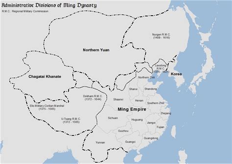 (1409) Administrative Divisions of the Ming Dynasty | Ming dynasty ...