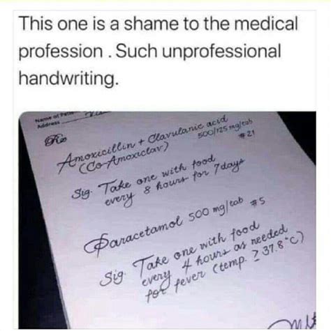 How dare you have beautiful handwriting, Doctor? 🤣 | Med school memes ...