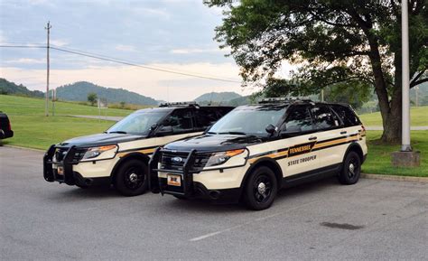 Pair of Tennessee Highway Patrol State Trooper Ford Interceptor Utilities | Police cars, Ford ...