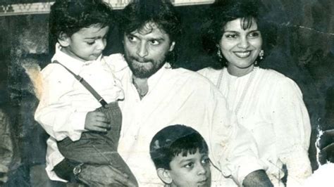 Legendary Actress Zeenat Aman With Her Husband Mazhar Khan and Children | Mother, Father - YouTube