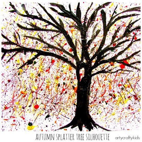 Autumn Splatter Tree - Arty Crafty Kids