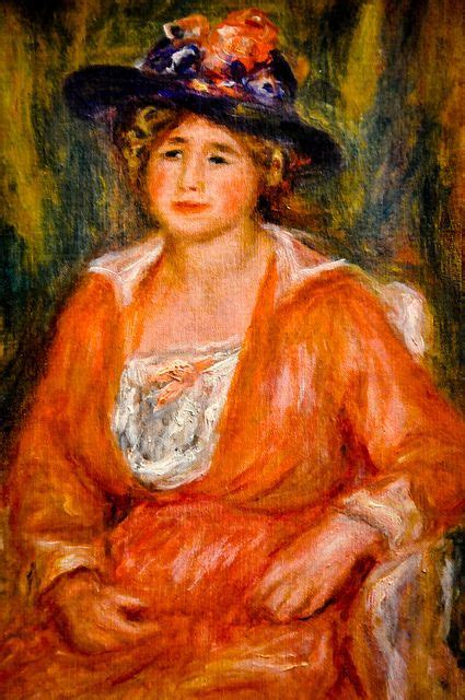 Pierre August Renoir - Portrait de Femme Assise at Louvre Museum Paris France Louvre Museum ...
