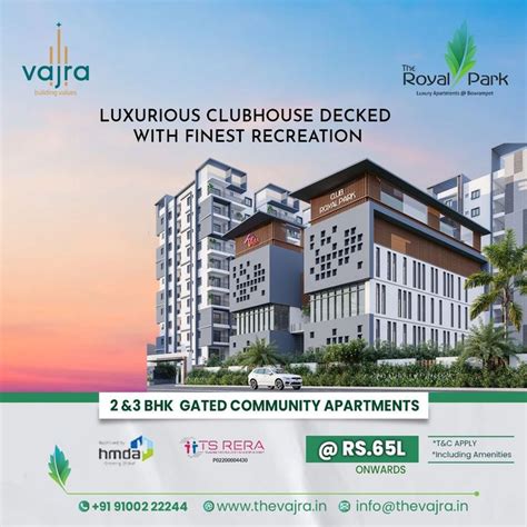 #thevajra #vajrabuilders #bowrampet #royalpark #royalparkapartments #flats #2bhk #3bhk # ...