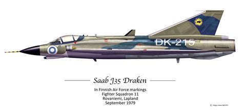 Saab J35 Draken - Finnish Air Force. | Finnish air force, Military ...