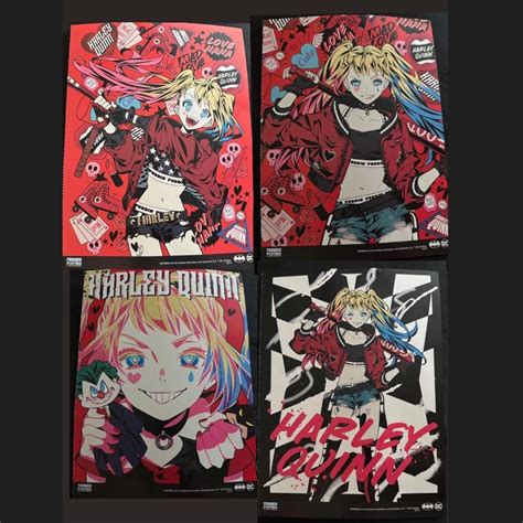 Harley Quinn poster bundle ♥️🖤 Size: 11x8 inches All... - Depop