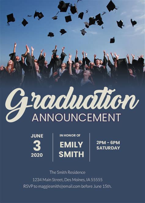 10+ Graduation Announcement PSD Flyer Template | Template Business PSD, Excel, Word, PDF