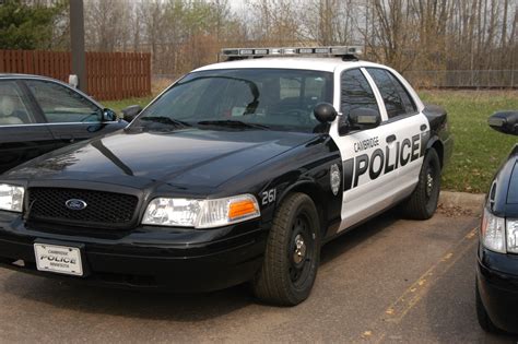 Quin's police car photos: Black and wite cambridge,MN police car