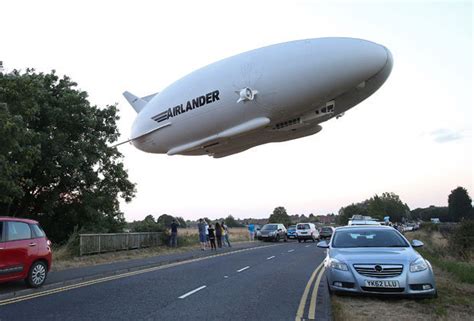 Airlander 10 branded 'the flying bum' on maiden flight over UK | Daily Star