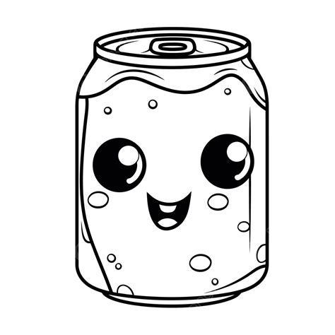 Cute Soda Can Coloring Pages Outline Sketch Drawing Vector, Wing ...