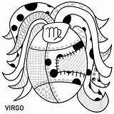 Zodiac Virgo Coloring Stock Illustrations – 294  sketch template