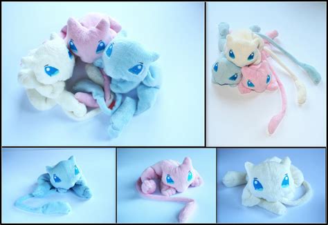 Mew Brothers - Pokemon Handmade Plushies by Lavim on DeviantArt