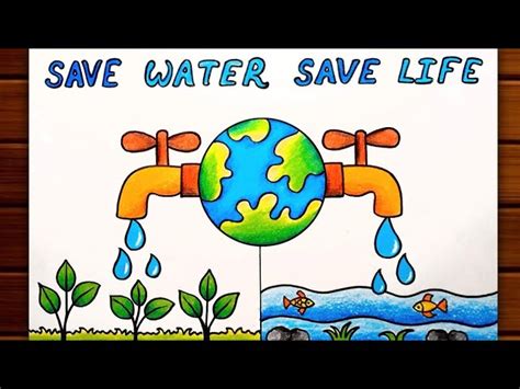 Poster Making Save Water Save Earth