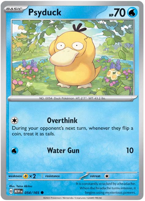 Psyduck - Scarlet & Violet - 151 #54 Pokemon Card