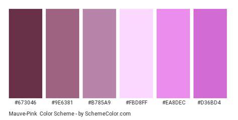 Mauve Color Chart