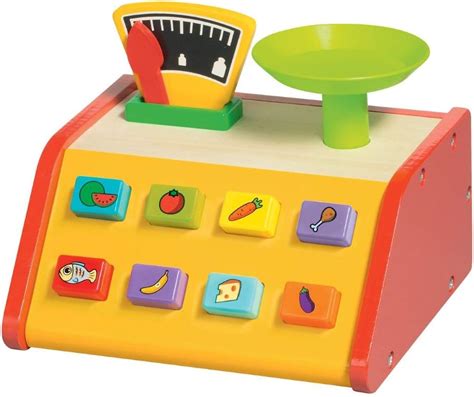 Playtive Junior Wooden Toy Scales 9 Pieces 2 - 6 years: Amazon.co.uk: Toys & Games