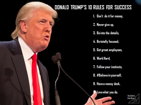 PROMINENT GATE FOR MONEY: Donald Trump's 10 Rules for Success