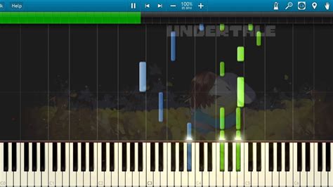 [Synthesia] Undertale OST - His Theme (Piano) [Undertale] - YouTube