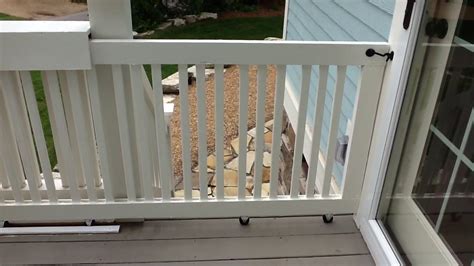 Sliding Gate for deck, materials from Lowe's - YouTube