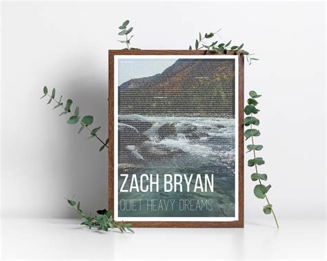 Zach Bryan Quiet Heavy Dreams Album Full Album Lyrics - Etsy