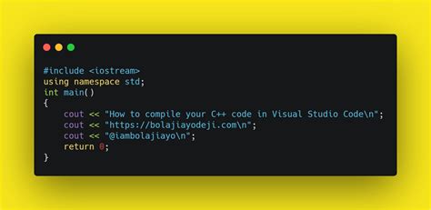 How to compile your C++ code in Visual Studio Code