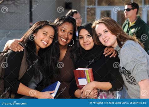 Diverse Group of Students stock photo. Image of male - 71158266