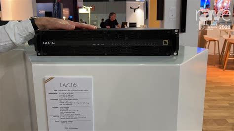 ISE 2022: L-Acoustics Shows the LA7.16i Amplified Controller with 16 Output Channels from Two ...